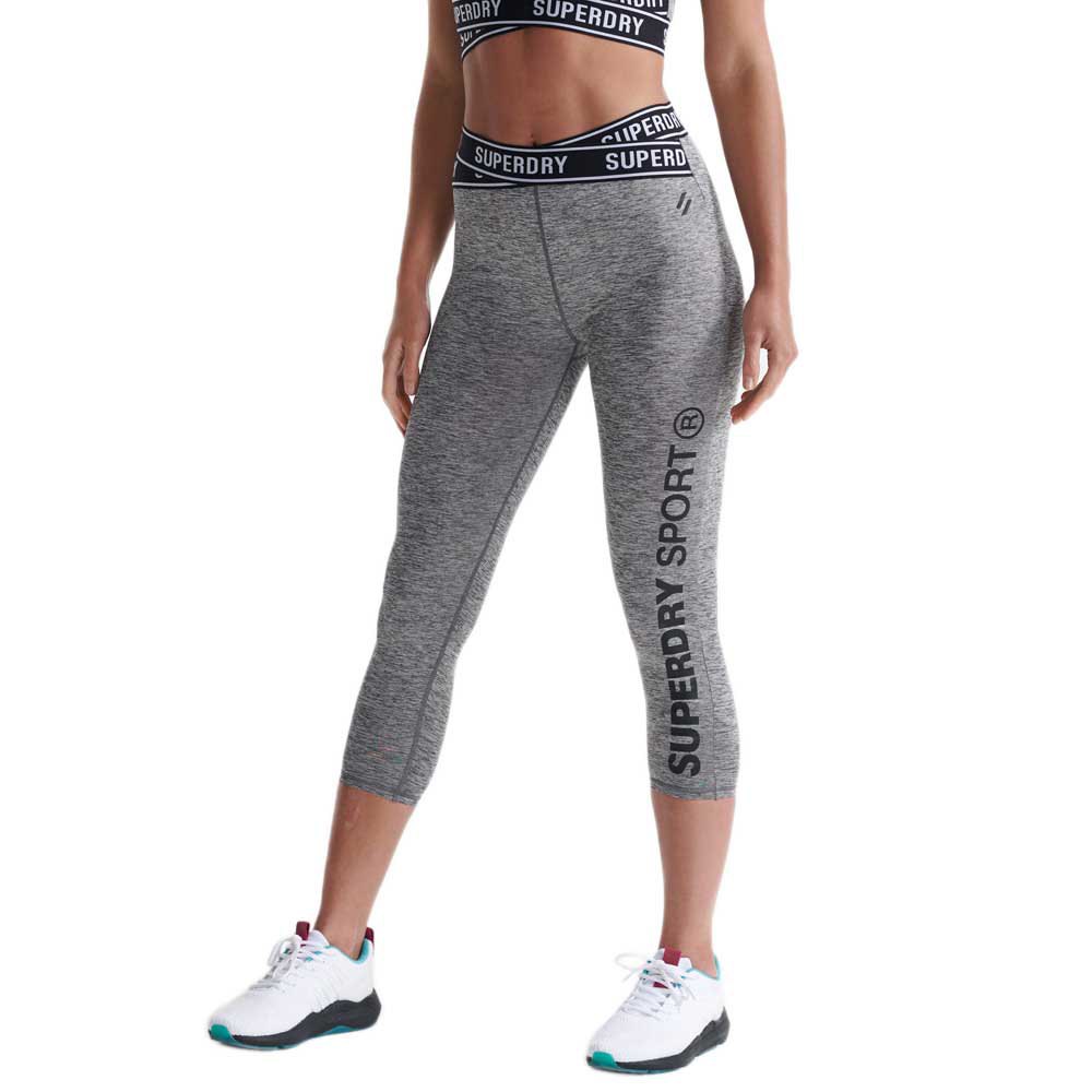 Superdry Training Cross Leggings XS Grey Marl günstig online kaufen