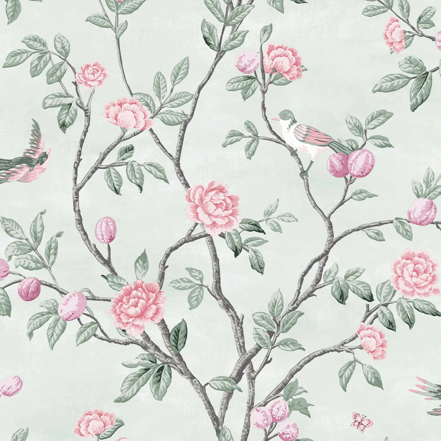 Laura Ashley Vliestapete Eglantine Eau de Nil 10,05 x 0,52 m günstig online kaufen