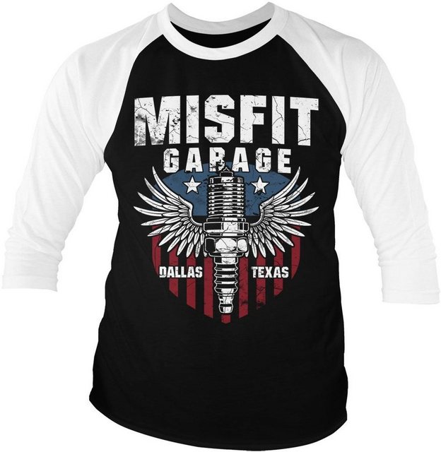 Misfit Garage T-Shirt American Piston Baseball 3/4 Sleeve Tee günstig online kaufen