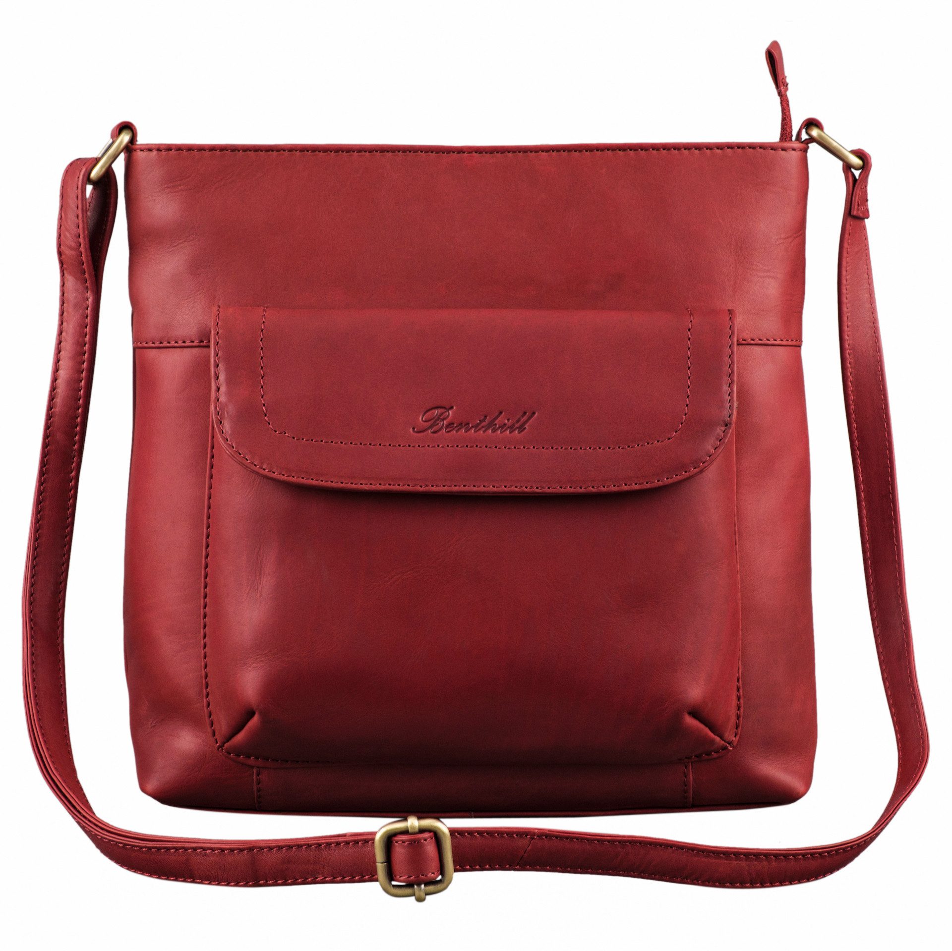 Benthill Umhängetasche Damen Echt Leder Shopper günstig online kaufen