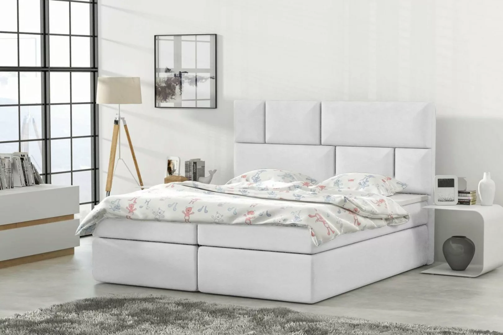 Stylefy Boxspringbett Carter (Schlafzimmerbett, Bett), Design günstig online kaufen