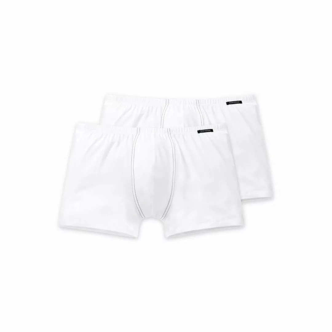 2 Schiesser Herren Pants Essentials Shorts Cotton Basics - Weiß / Größe: 5 günstig online kaufen