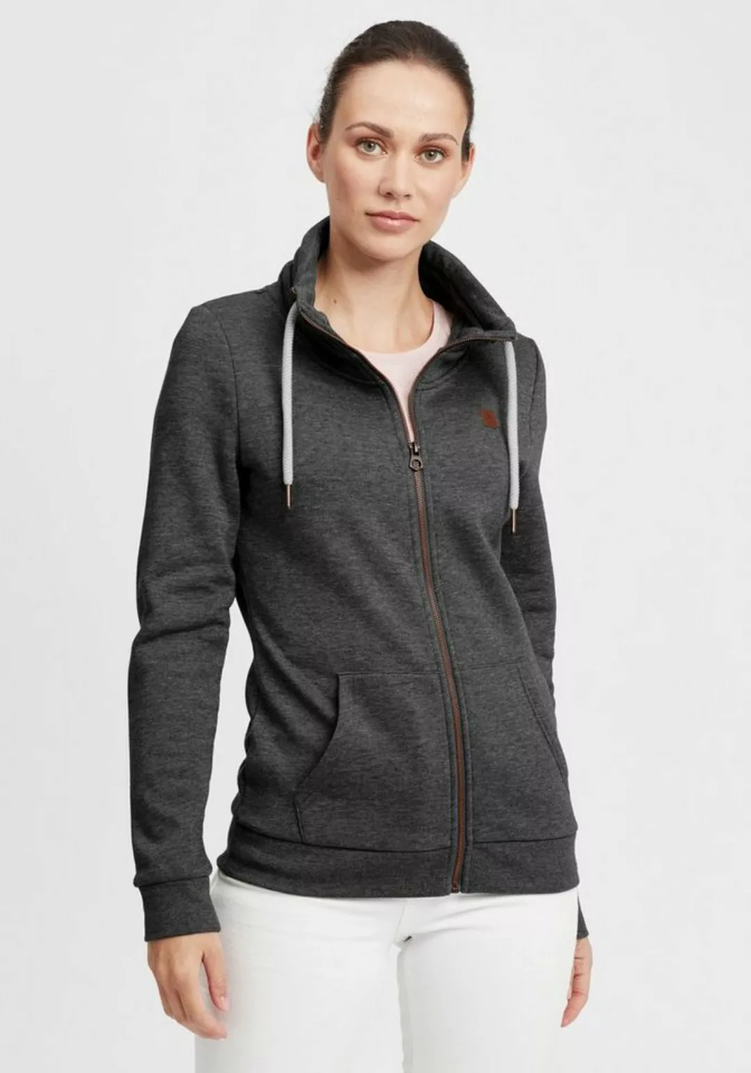 OXMO Sweatjacke OXVicky Sweat Zip-Jacke Sweatshirtjacke mit Stehkragen günstig online kaufen