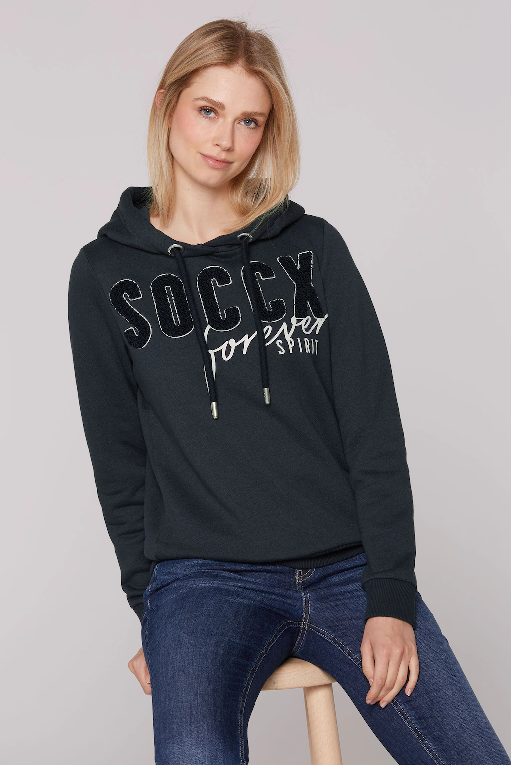 SOCCX Kapuzensweatshirt, in softer Haptik günstig online kaufen