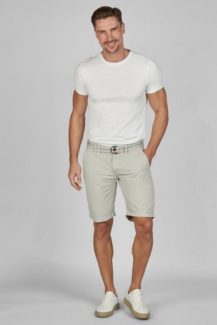 Hattric Bermudas Hattric Herren Chino Bermuda mit Gürtel Light Grey günstig online kaufen