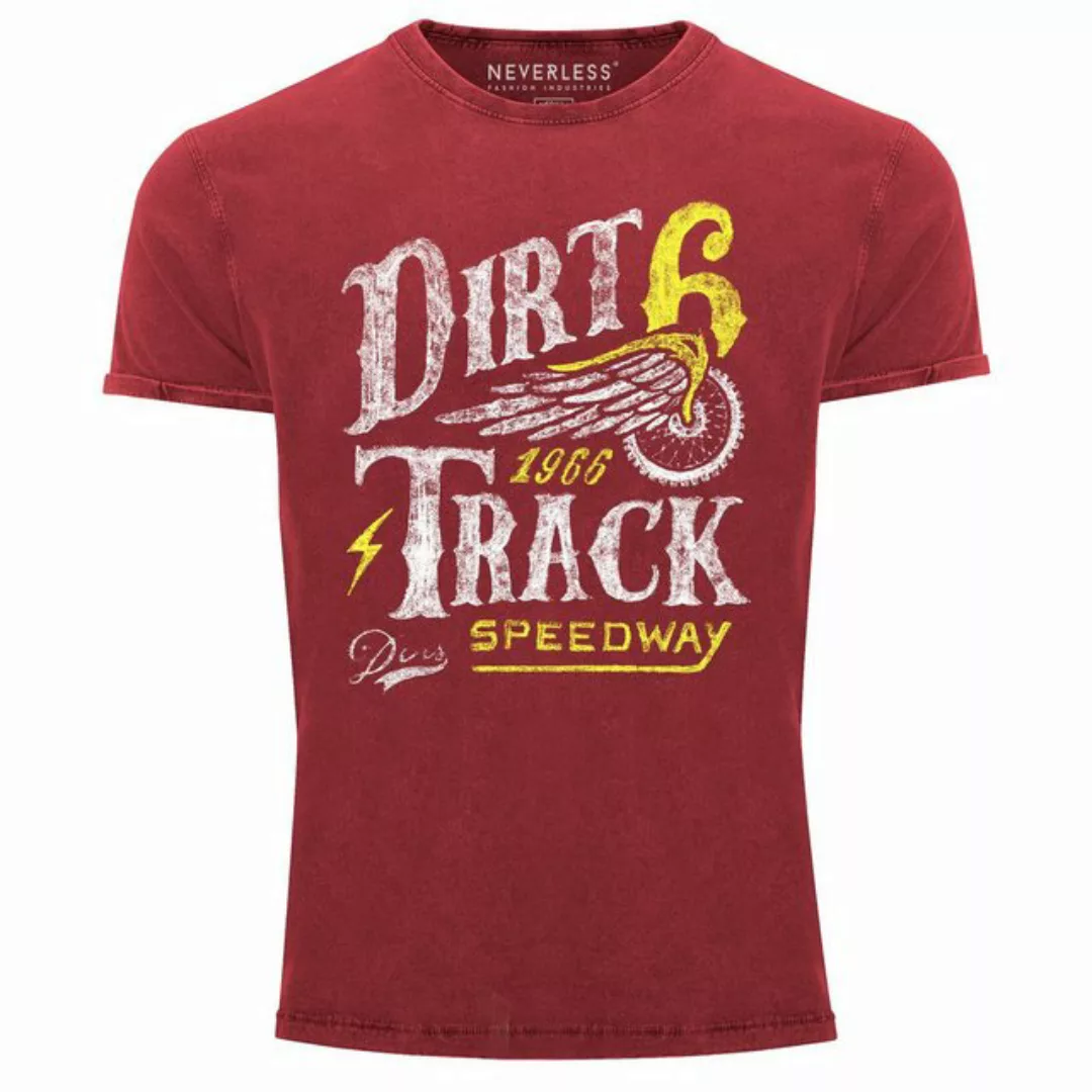 Print-Shirt Cooles Angesagtes Herren T-Shirt Vintage Shirt Dirt Track Racin günstig online kaufen