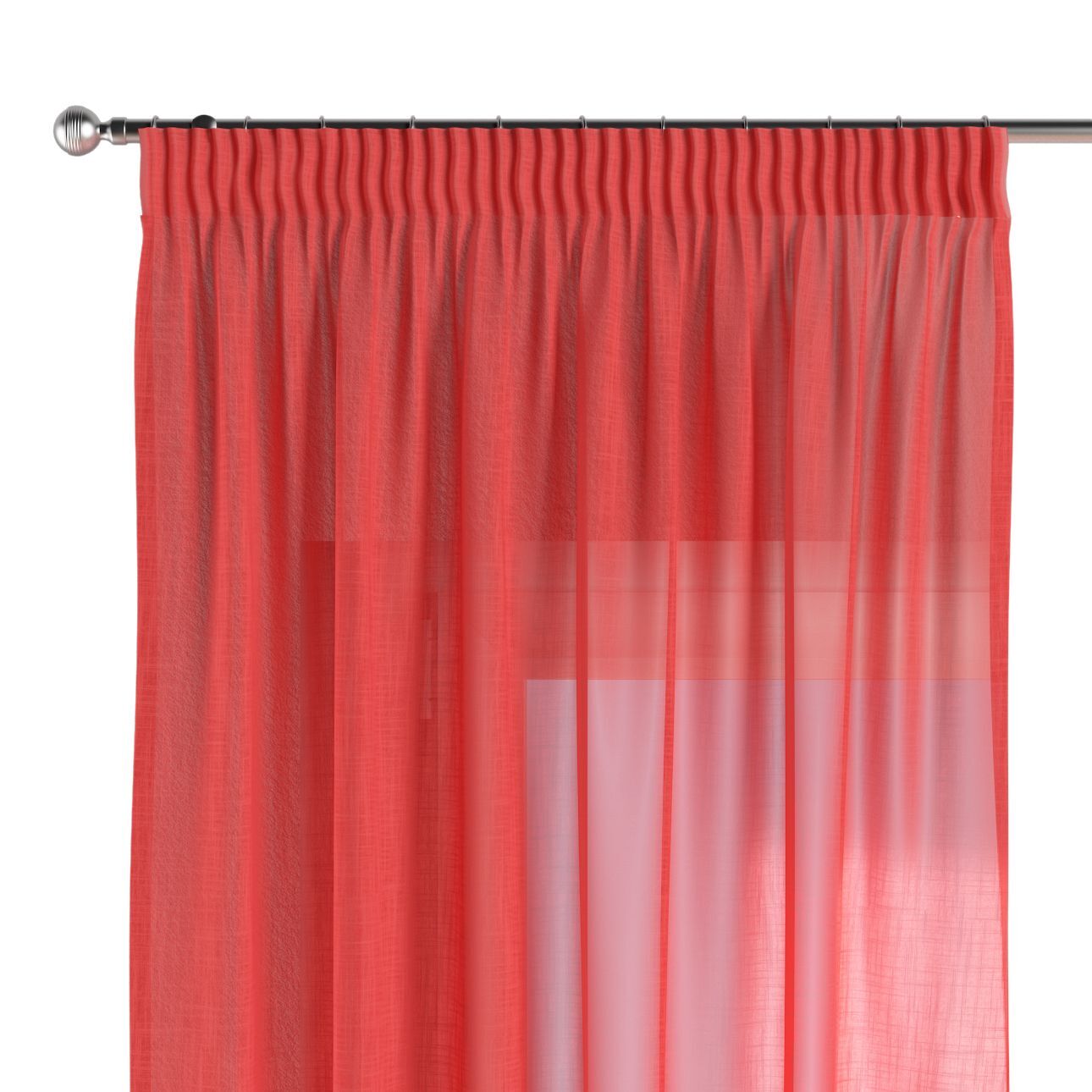 Vorhang mit Kräuselband, rot , SALE (128-02) günstig online kaufen