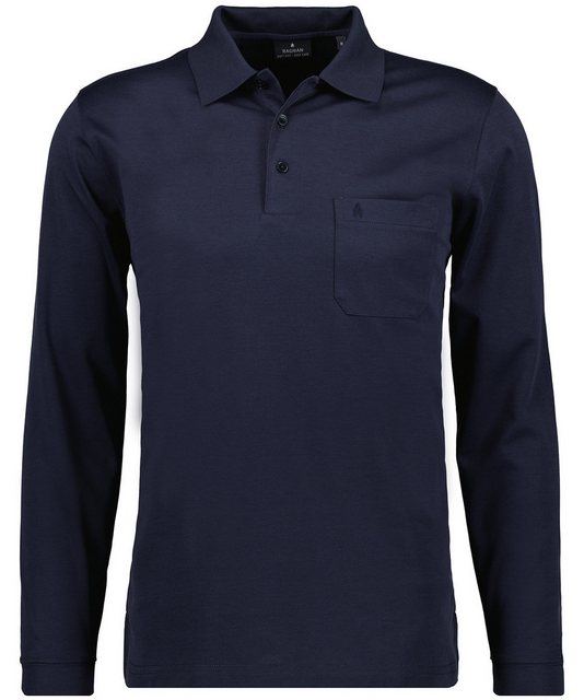 RAGMAN Poloshirt "Poloshirt Soft Knit Polo Knopf Langarm" günstig online kaufen