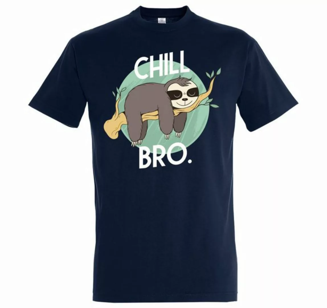 Youth Designz T-Shirt Chill Bro Herren Shirt mit trendigem Faultier Frontpr günstig online kaufen