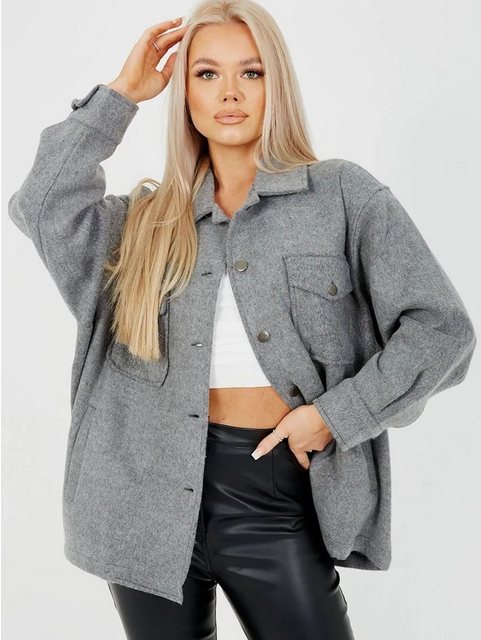 Worldclassca Flanellbluse Worldclassca Damen Oversized Hemd Hemdjacke einfa günstig online kaufen