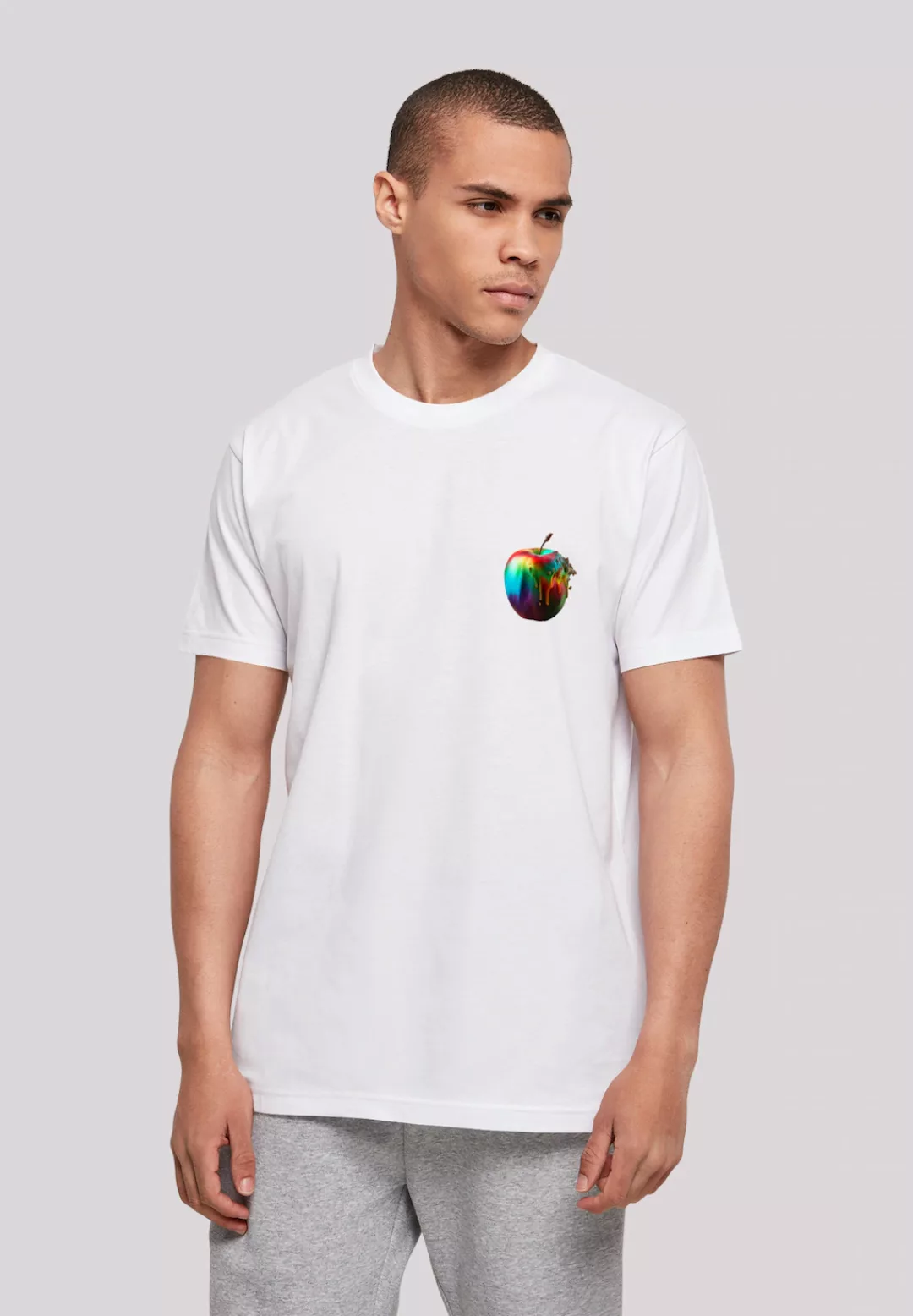 F4NT4STIC T-Shirt "Colorfood Collection - Rainbow Apple", Print günstig online kaufen