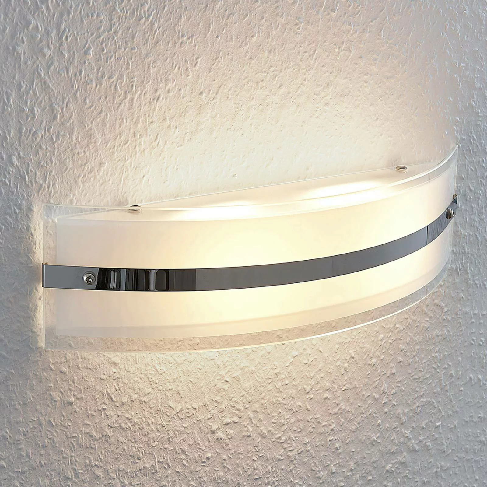 LED-Wandleuchte Zinka aus Glas, 37,5 cm günstig online kaufen