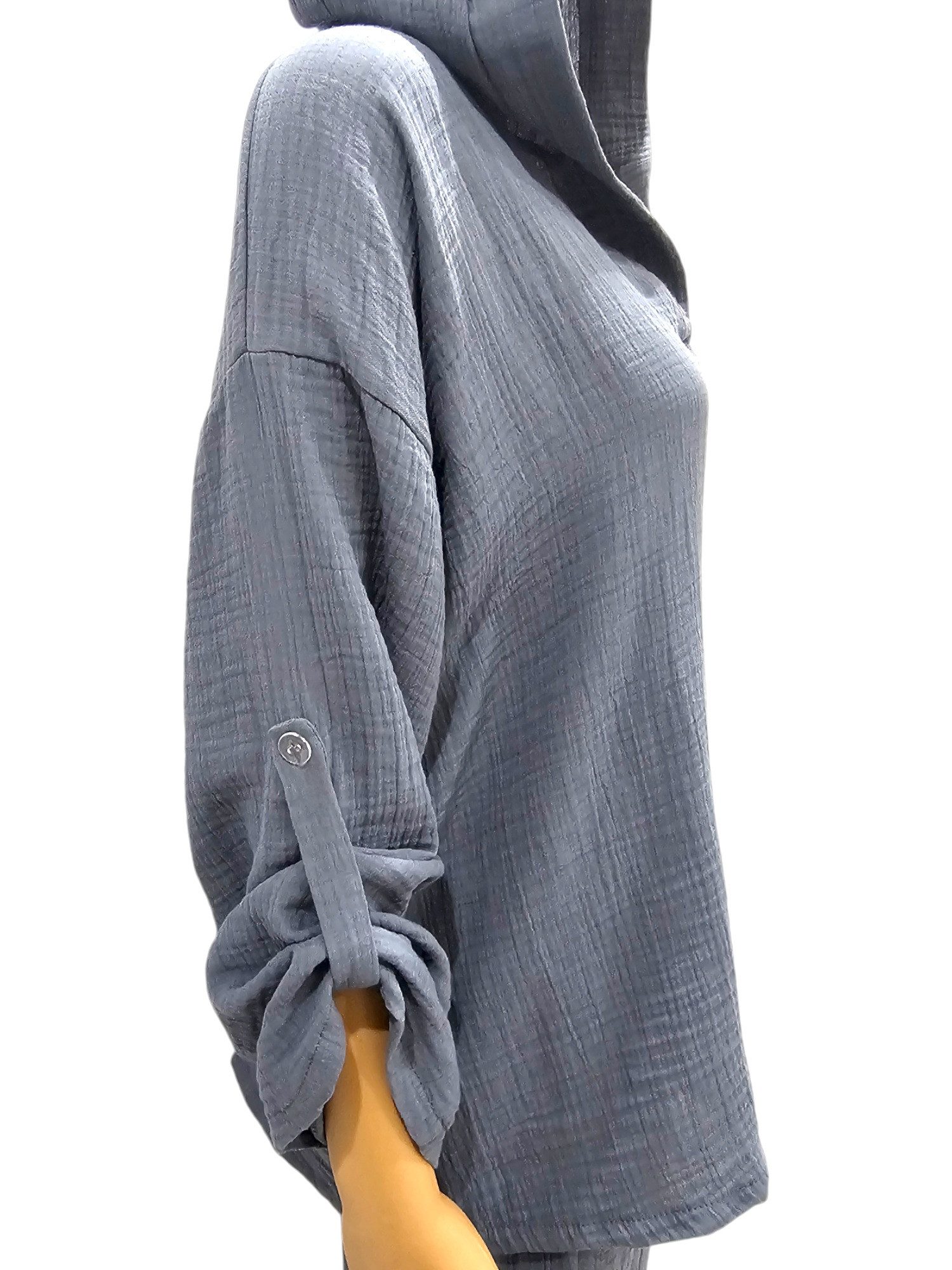 fashionshowcase Kapuzenshirt Kapuzenshirt Leichte Sommer Tunika günstig online kaufen