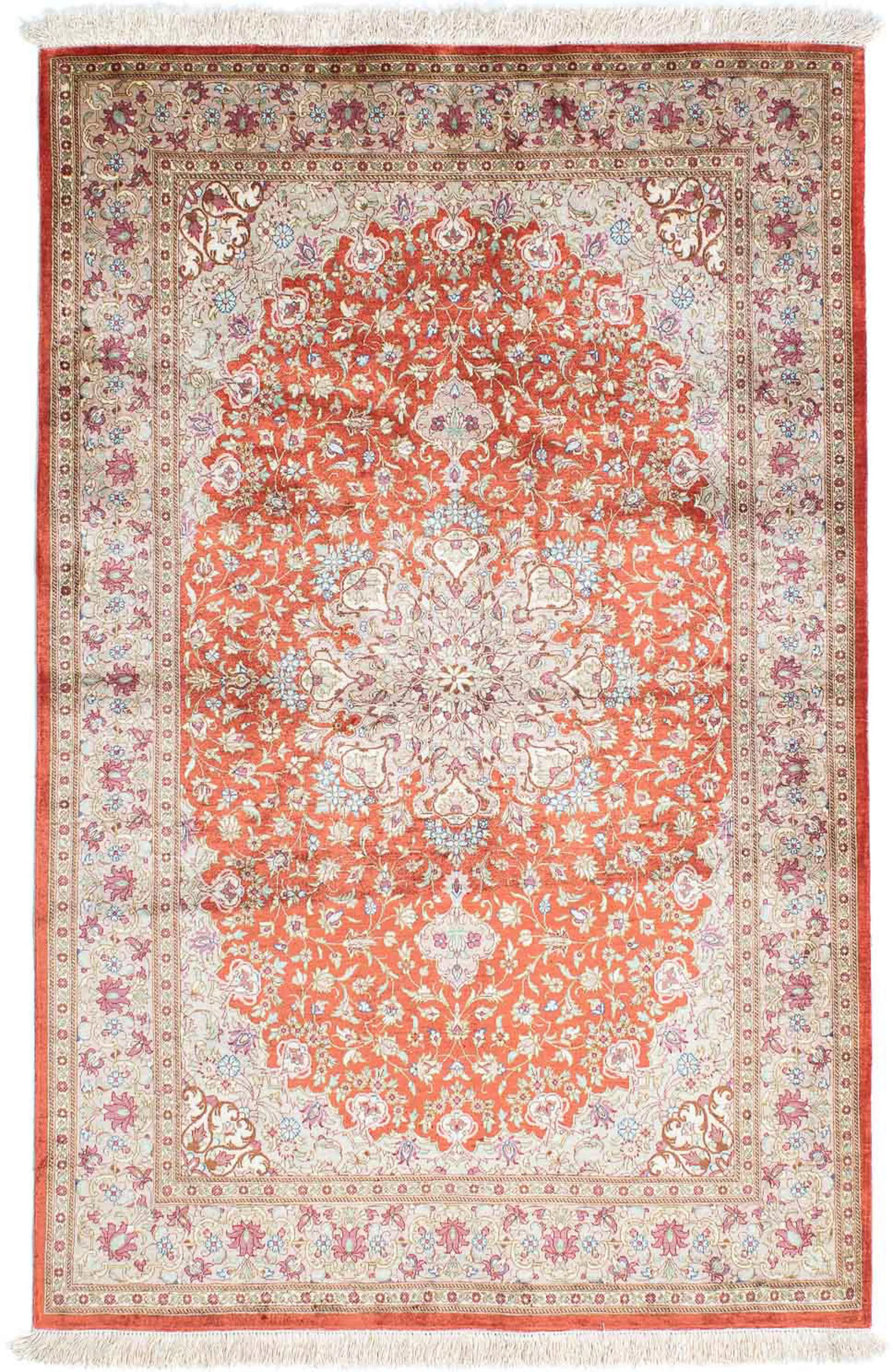 morgenland Orientteppich »Perser - Ghom - 149 x 100 cm - rost«, rechteckig, günstig online kaufen