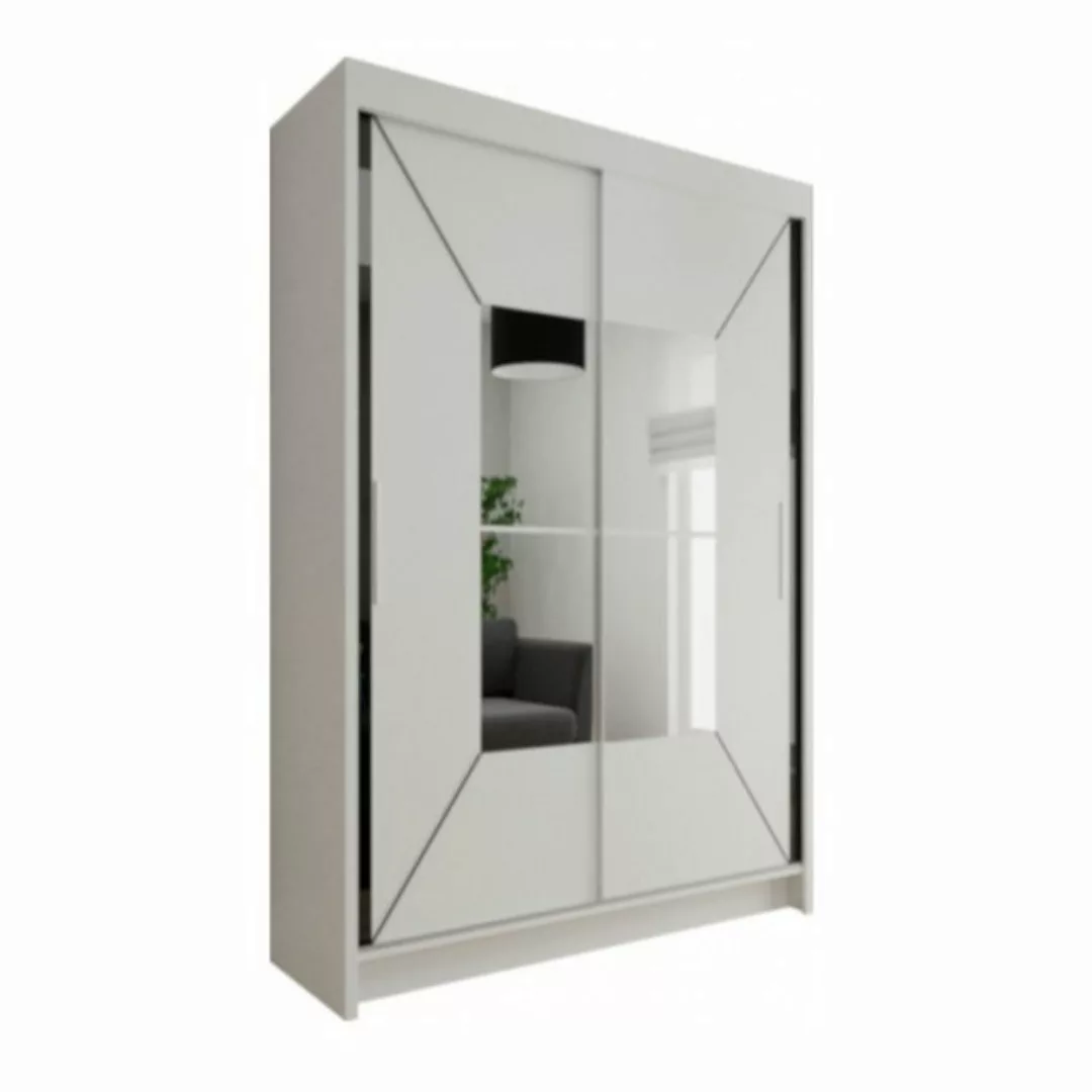 MOEBLO Kleiderschrank COLEN (Schwebetürenschrank 2-türig Schrank Garderobe günstig online kaufen