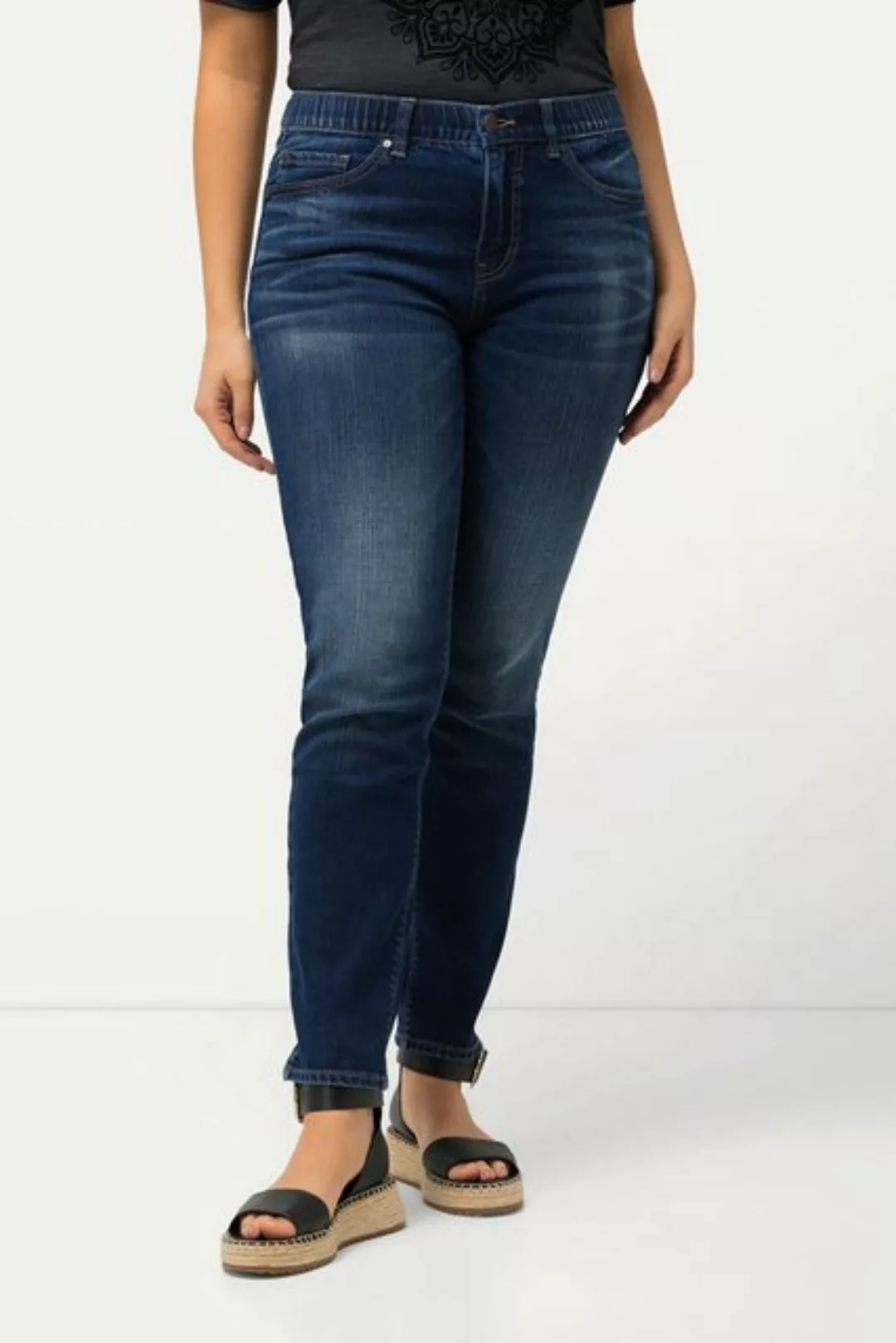 Ulla Popken 5-Pocket-Jeans Jeans Sarah Stretch schmales Bein 5-Pocket-Schni günstig online kaufen