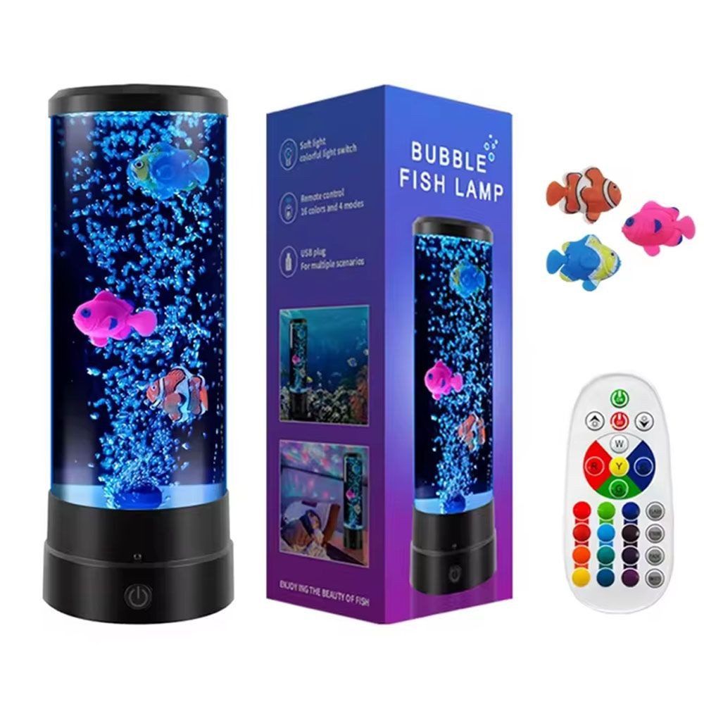 QUBEBU Tischleuchte LED Bubble Fischlampe Fantasie-Fisch, günstig online kaufen