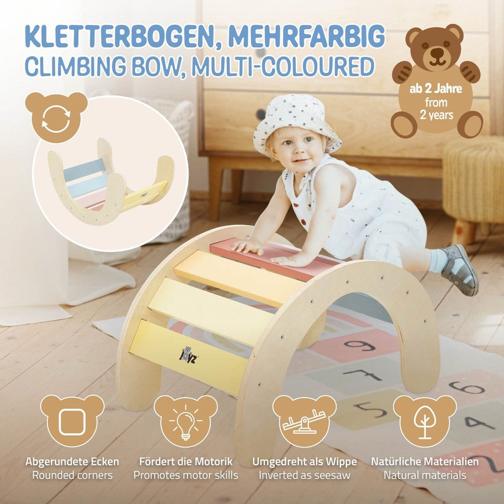 Joyz Klettergerüst Indoor Holz Spielplatz Motorik günstig online kaufen