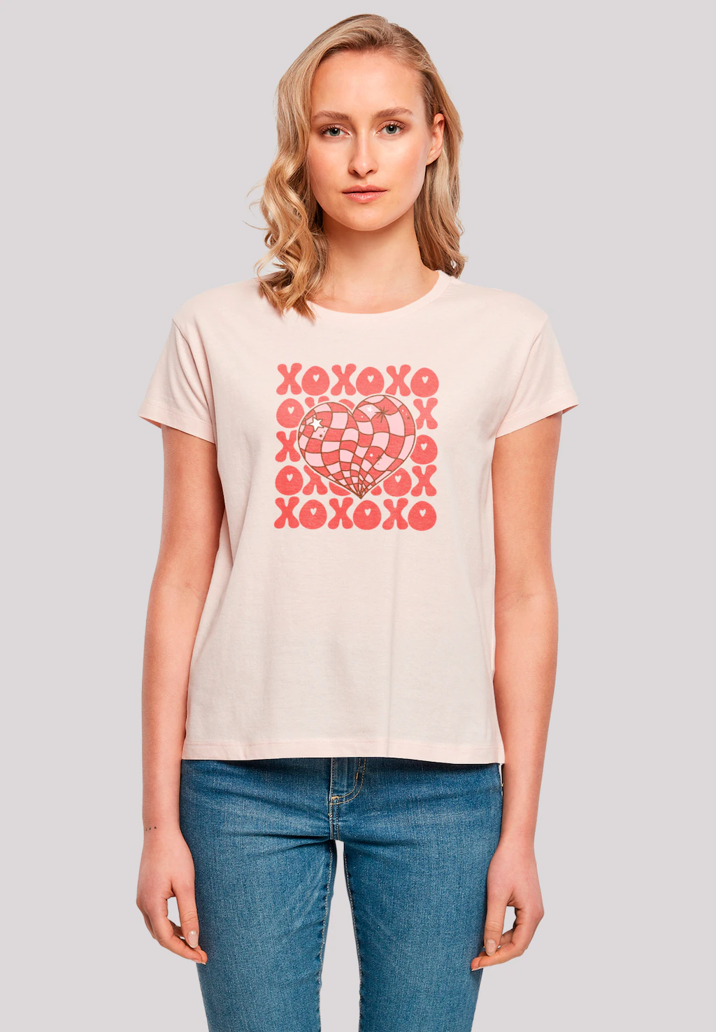 F4NT4STIC T-Shirt "XOXO Herz Love", Premium Qualität günstig online kaufen