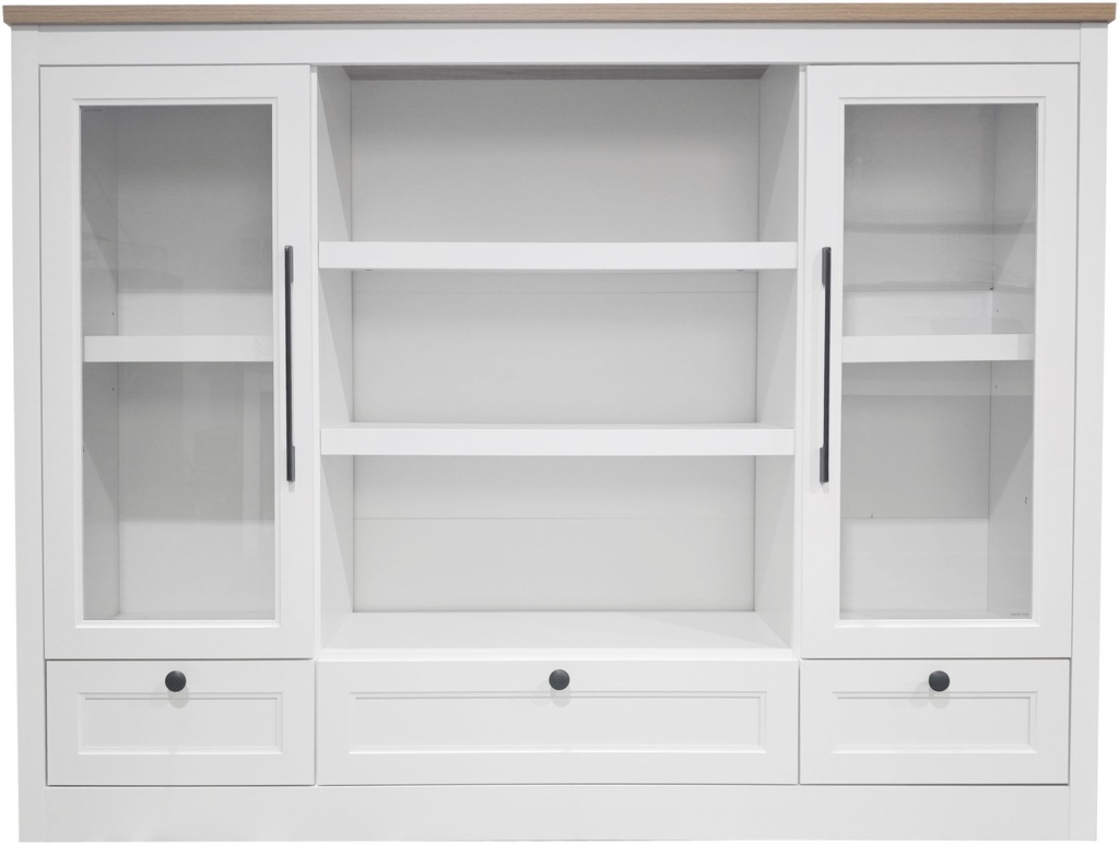 OTTO home Highboard "Ismund", aus MDF, mit Holz-Zierleiste, schwarzen Metal günstig online kaufen