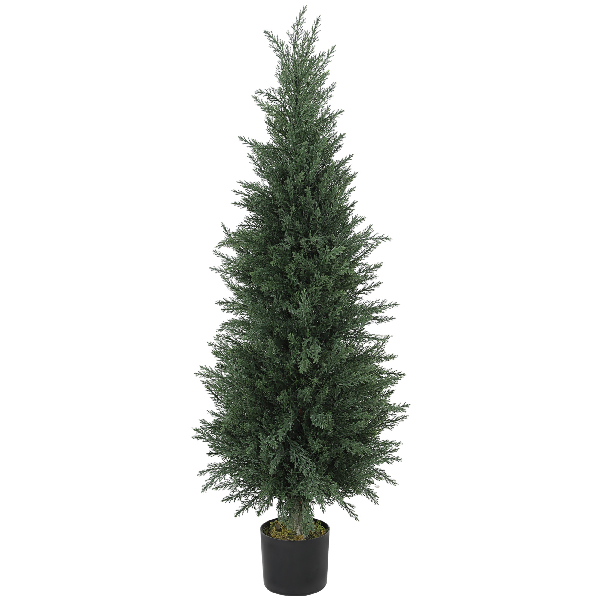HOMCOM Künstliche Zypresse groß 120 cm Kunstpflanze, künstliche Pflanzen im günstig online kaufen