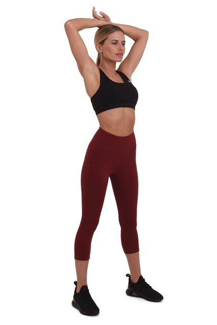 TCA Leggings TCA Damen Equilibrium Capri Leggings mit Seitentasche - Cabern günstig online kaufen