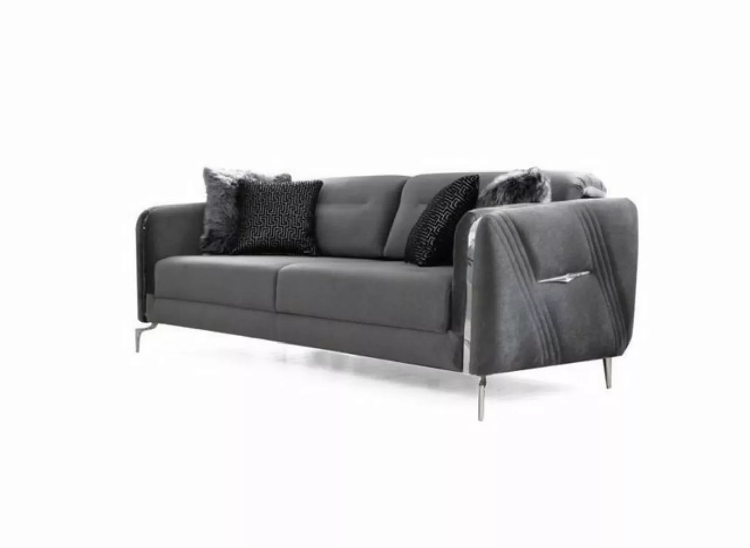 Xlmoebel 3-Sitzer Hochwertiges Dreisitzer-Sofa im modernen Stil mit Textilb günstig online kaufen