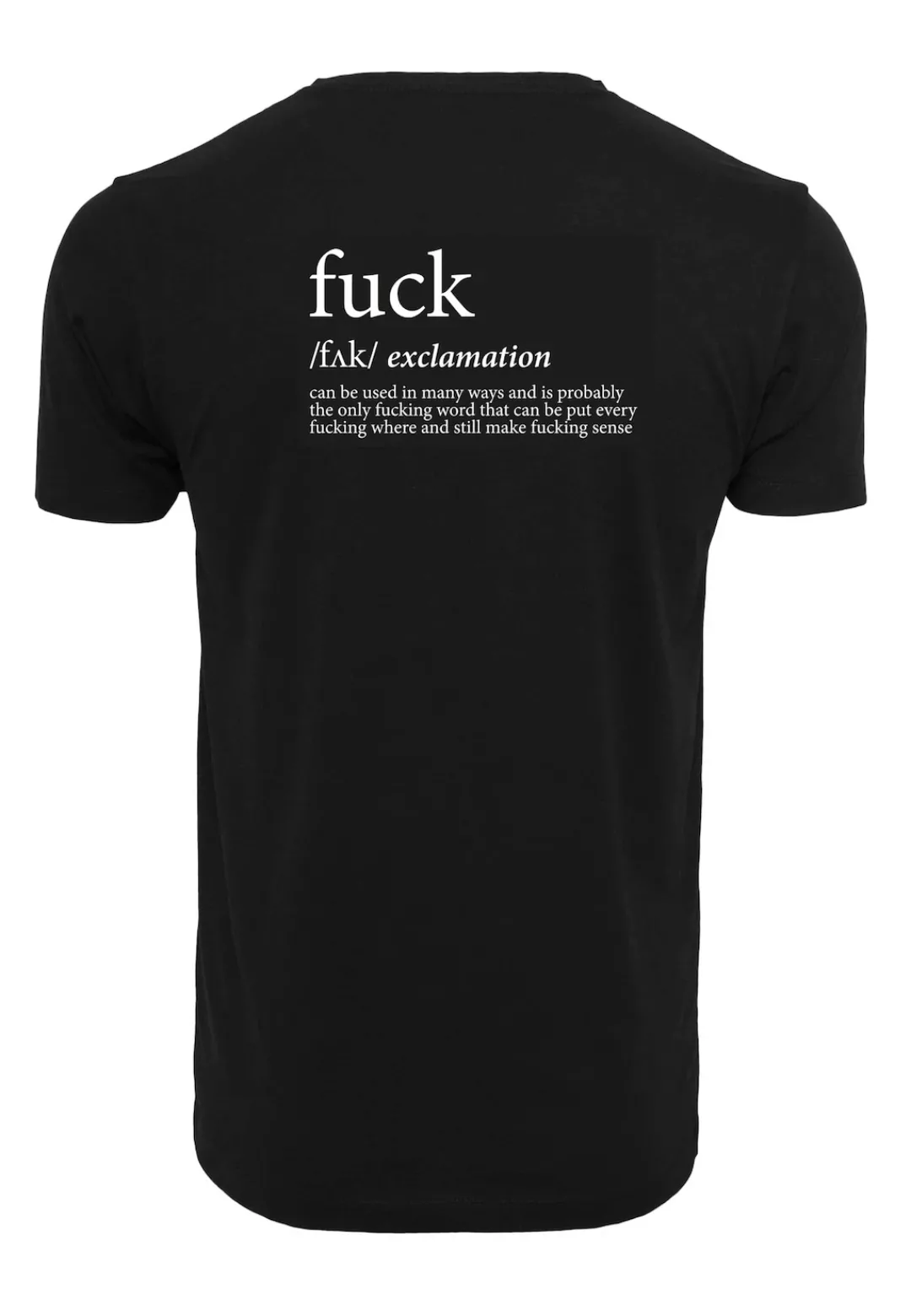 MisterTee T-Shirt "MisterTee Herren FCK Tee" günstig online kaufen