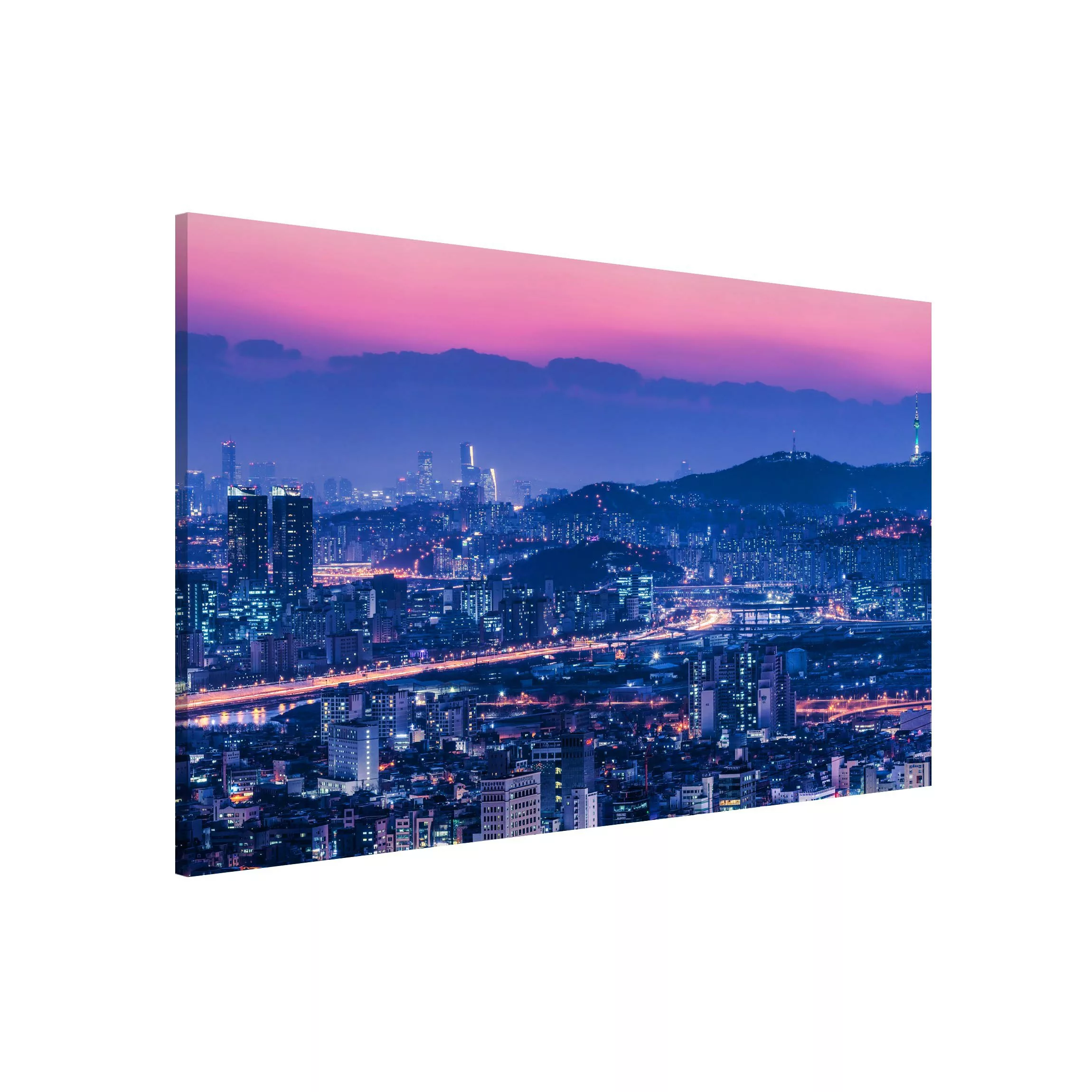 Magnettafel Skyline von Seoul günstig online kaufen