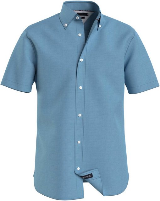 Tommy Hilfiger Kurzarmhemd PIGMENT DYED LINEN RF SHIRT mit feiner Struktur günstig online kaufen