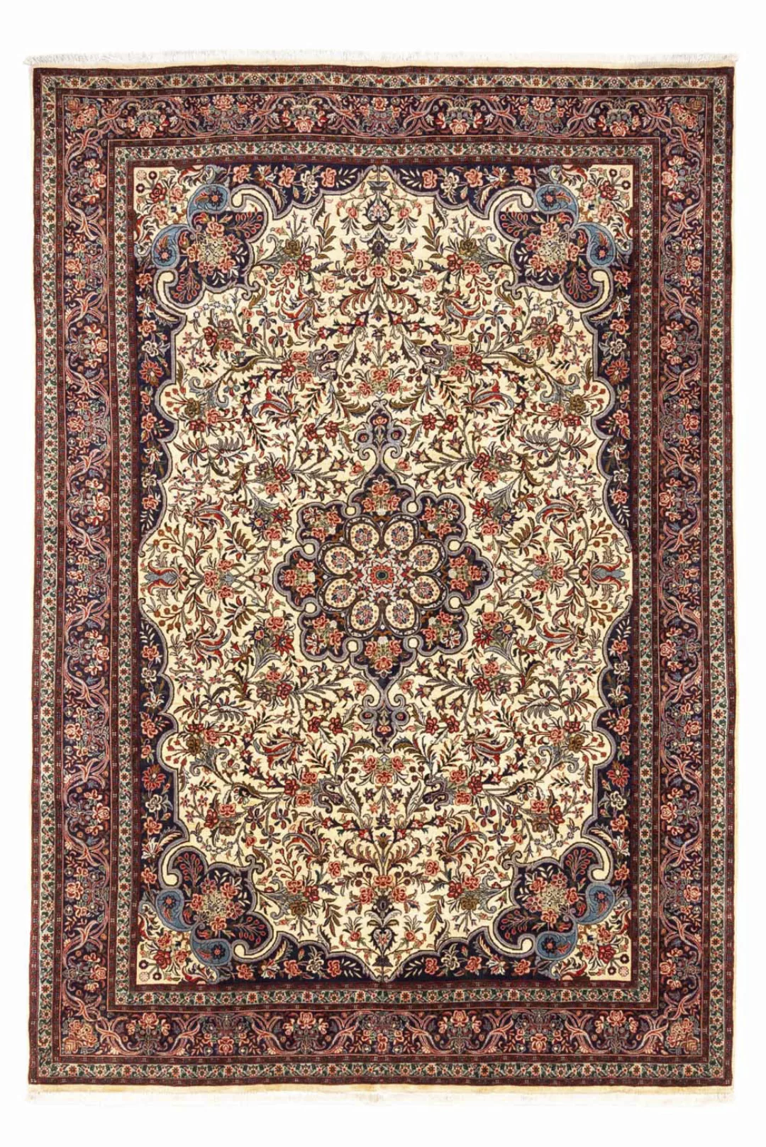 morgenland Wollteppich »Bidjar Takab Medaillon Beige 296 x 198 cm«, rechtec günstig online kaufen