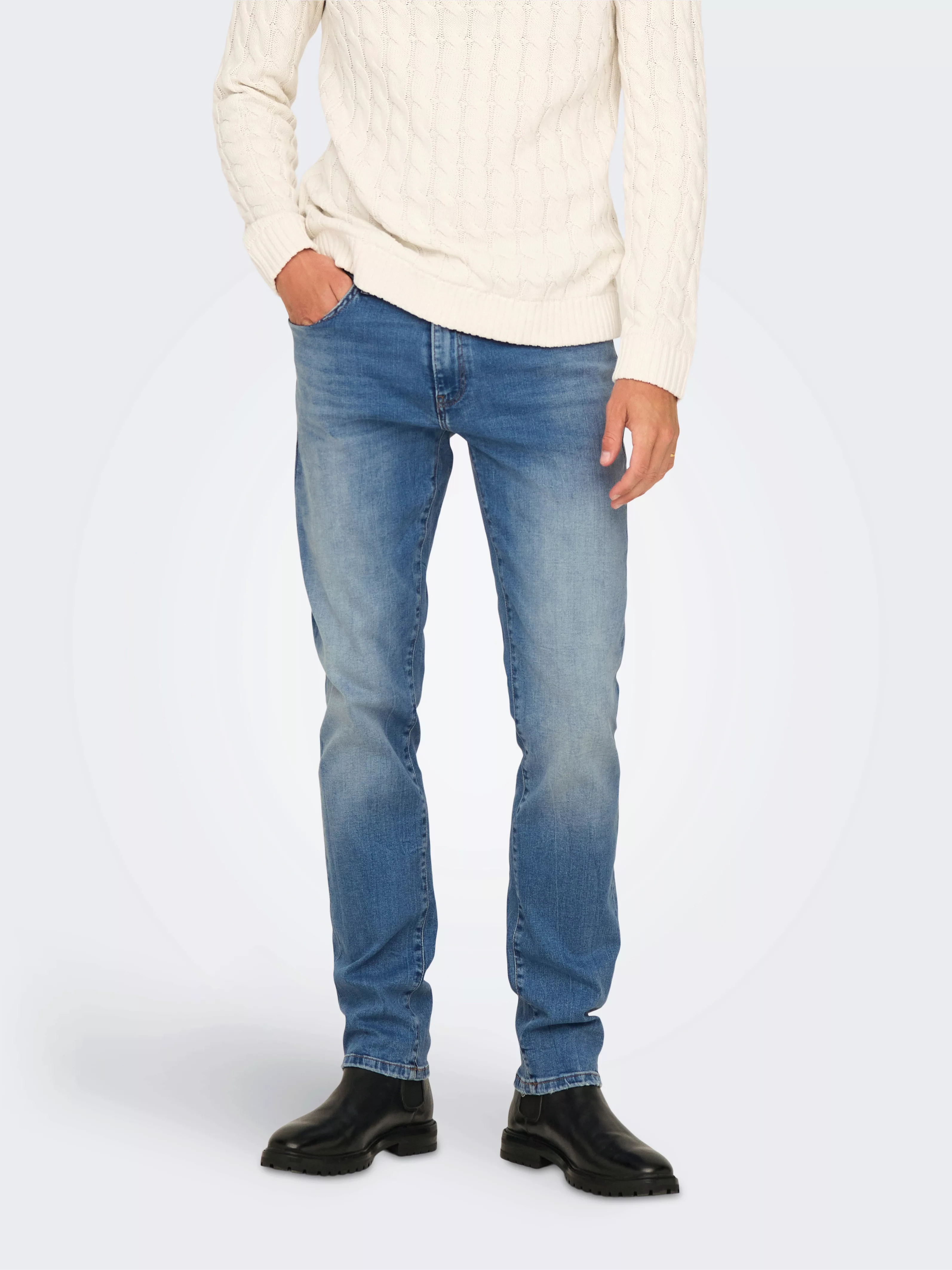 ONLY & SONS Regular-fit-Jeans ONSWEFT REGULAR MAT DNM NOOS günstig online kaufen