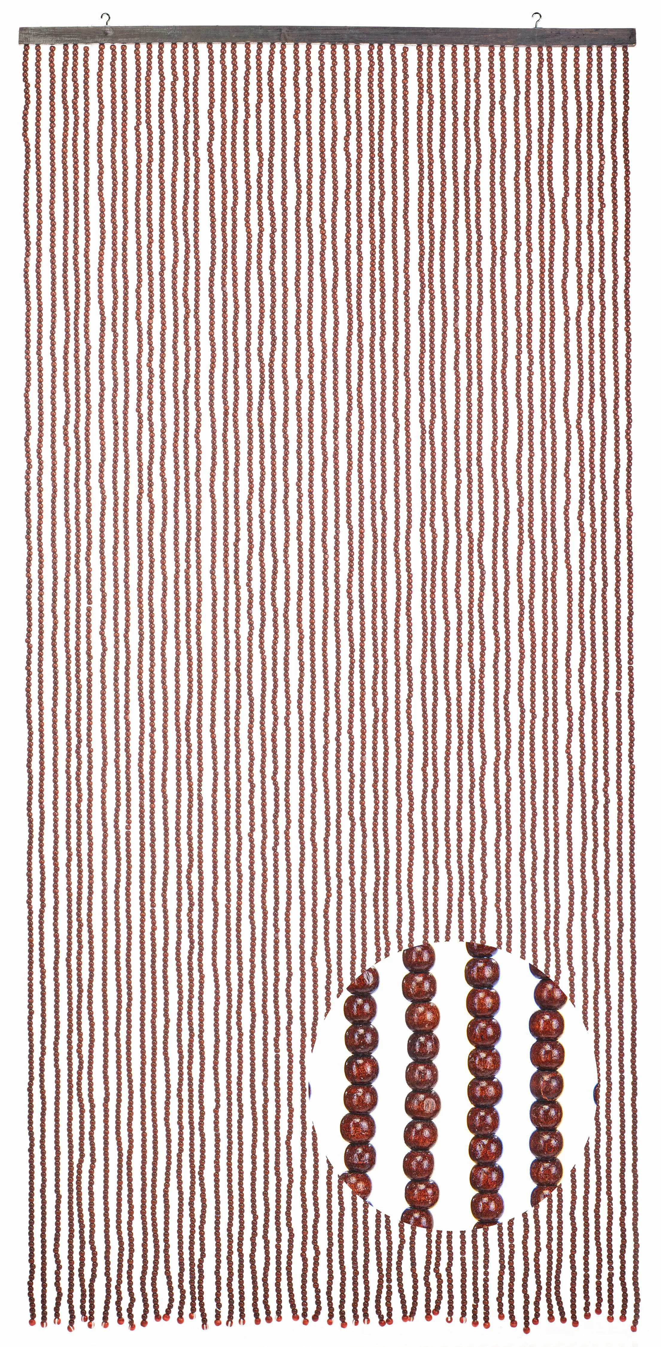 Kobolo Türvorhang Perlenvorhang CHOCO Holzperlen braun günstig online kaufen
