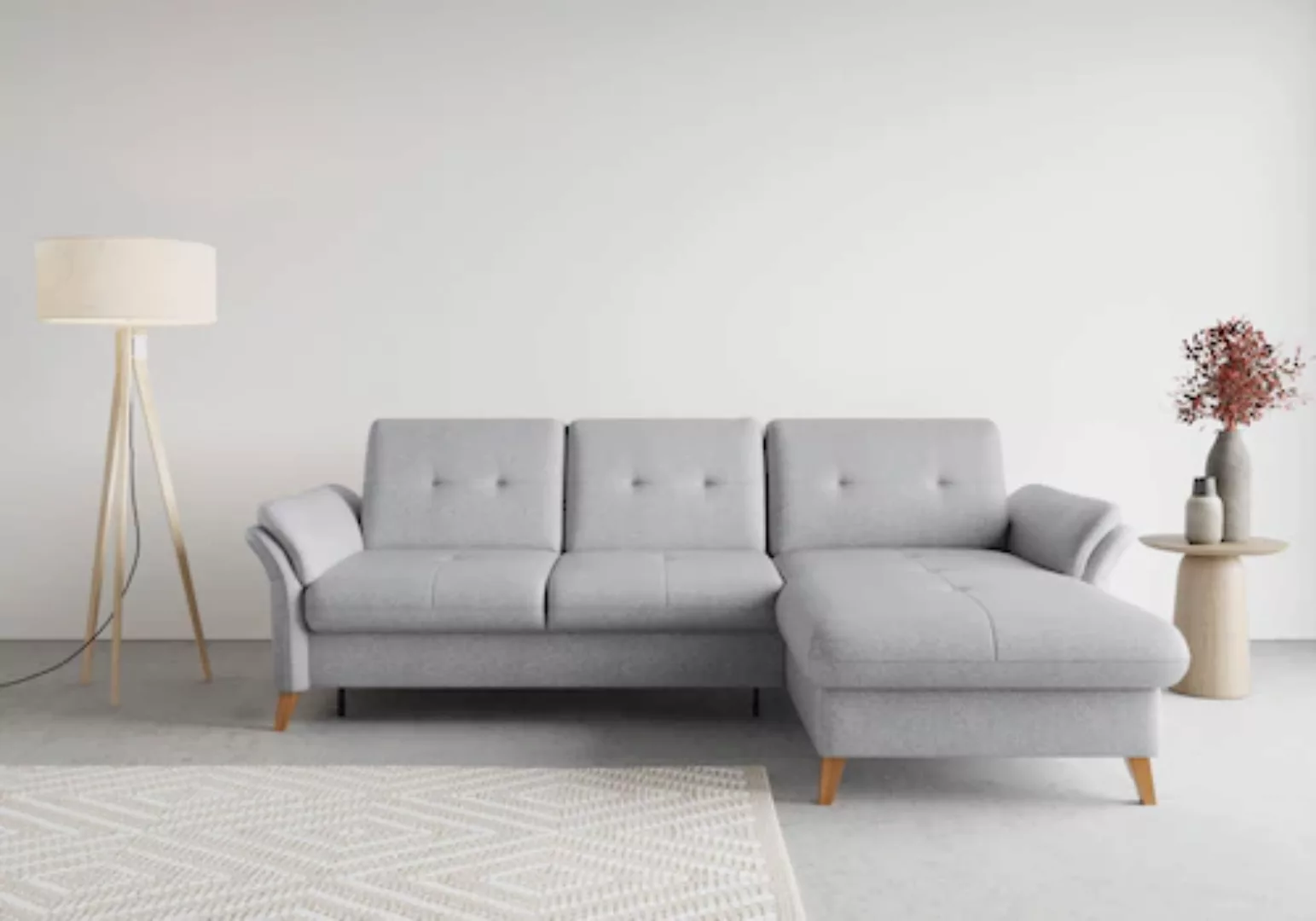sit&more Ecksofa »Göteborg«, Sitztiefenverstellung und Federkern, wahlweise günstig online kaufen
