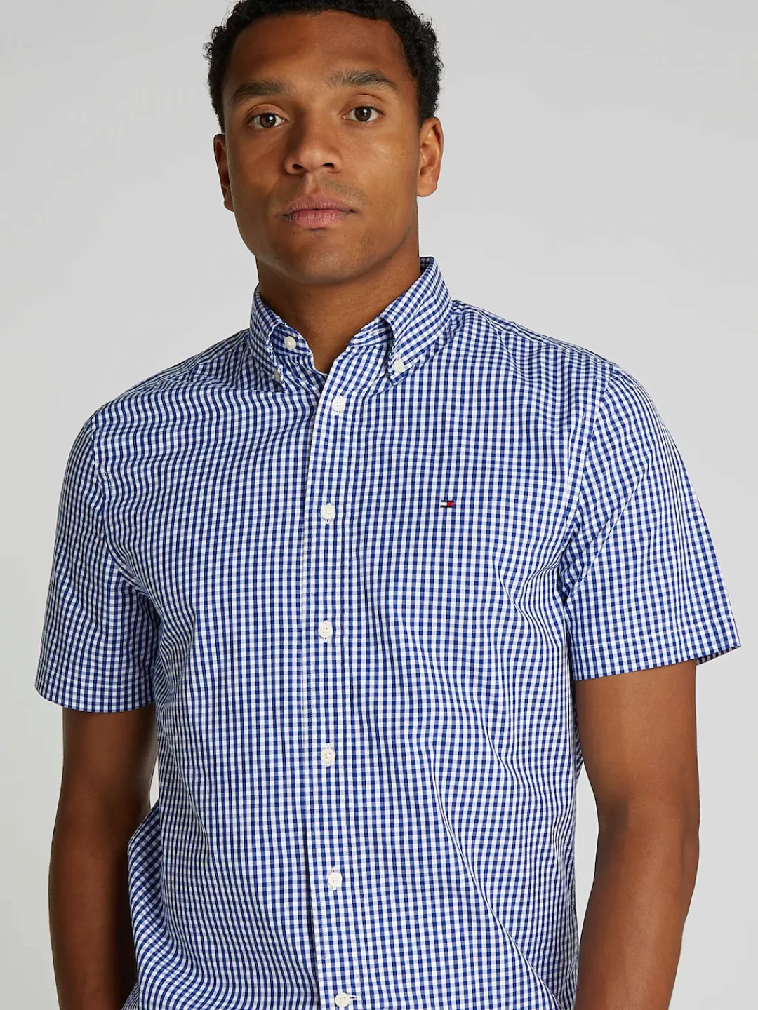 Tommy Hilfiger Kurzarmhemd "FLEX POPLIN CHECK SS RF SHIRT" günstig online kaufen