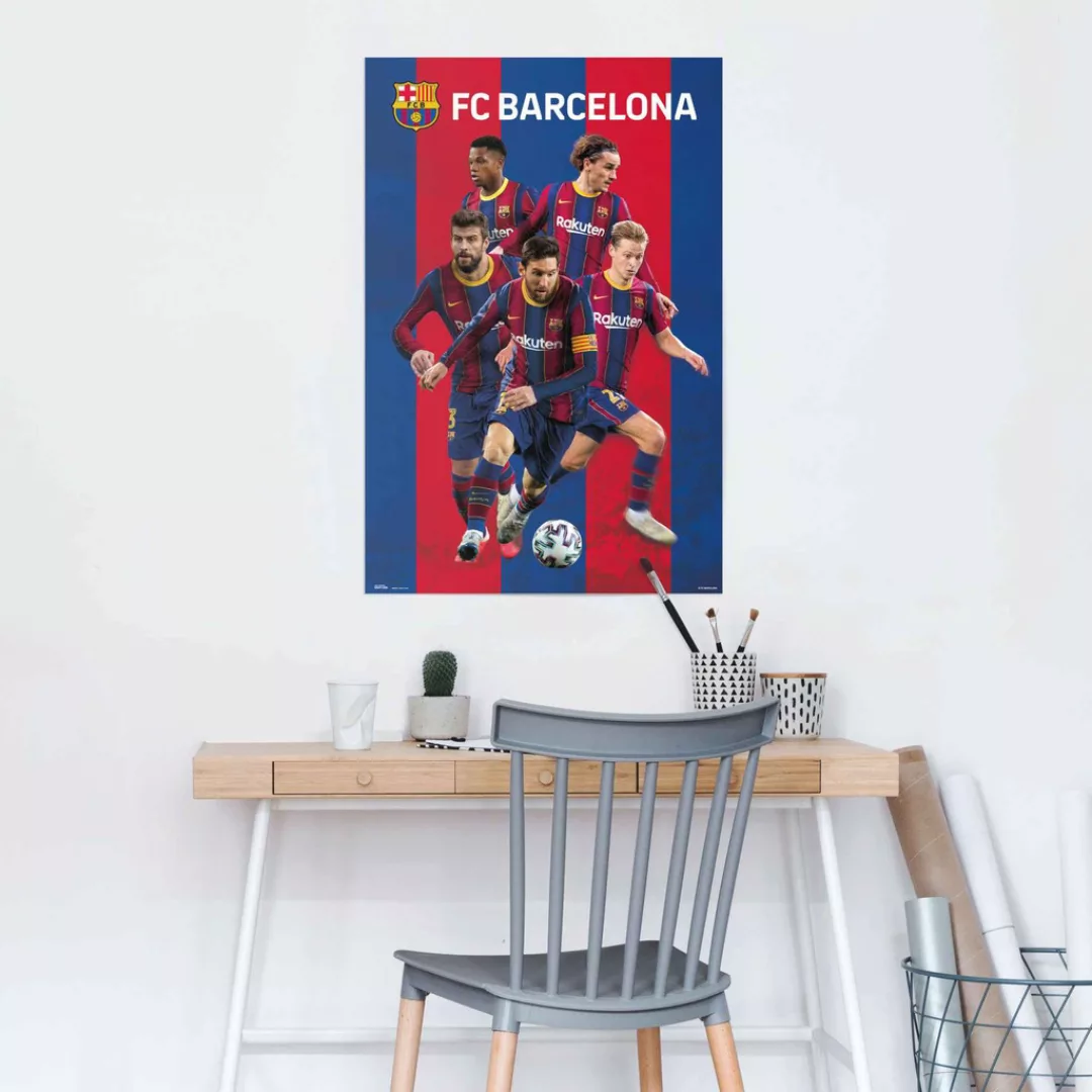 Reinders Poster "FC Barcelona Camp Nou - Spanien - Spieler", (1 St.) günstig online kaufen