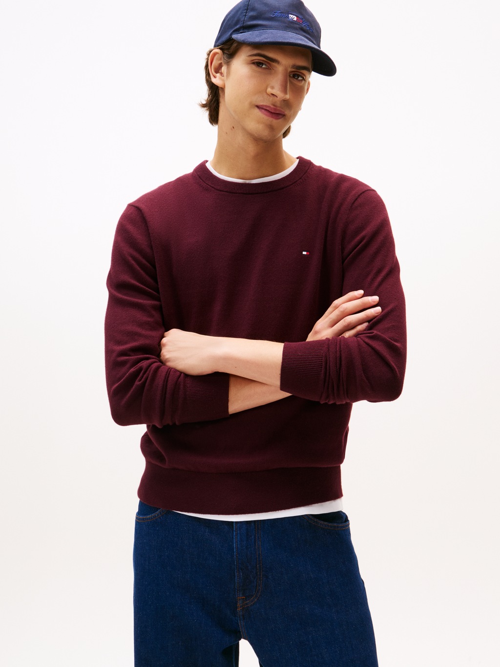 Tommy Hilfiger Rundhalspullover "PIMA ORG CTN CASHMERE CREW NECK" günstig online kaufen