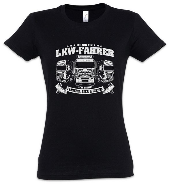 Urban Backwoods Print-Shirt Ich Bin Ein LKW-Fahrer Damen T-Shirt Driver Ber günstig online kaufen