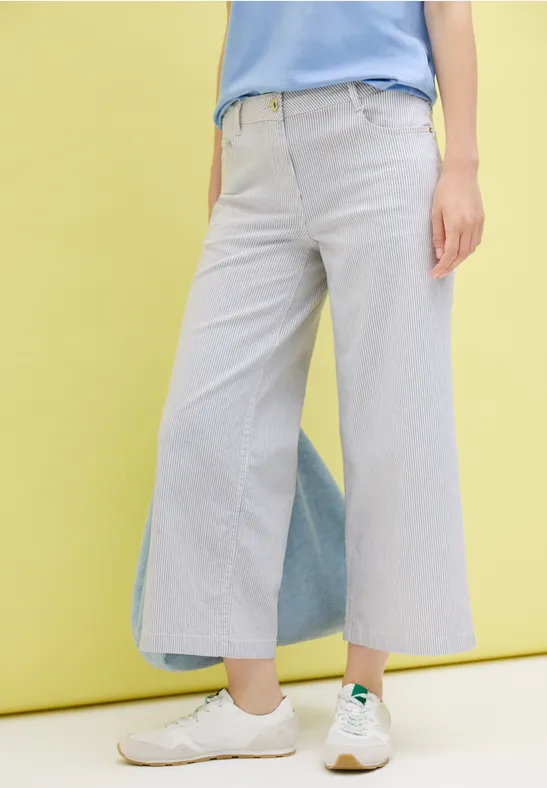 Gestreifte Wide Leg Hose günstig online kaufen
