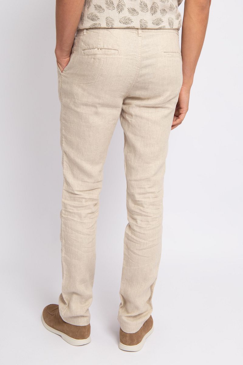 Suitable Chino Leinen Beige - Größe M günstig online kaufen