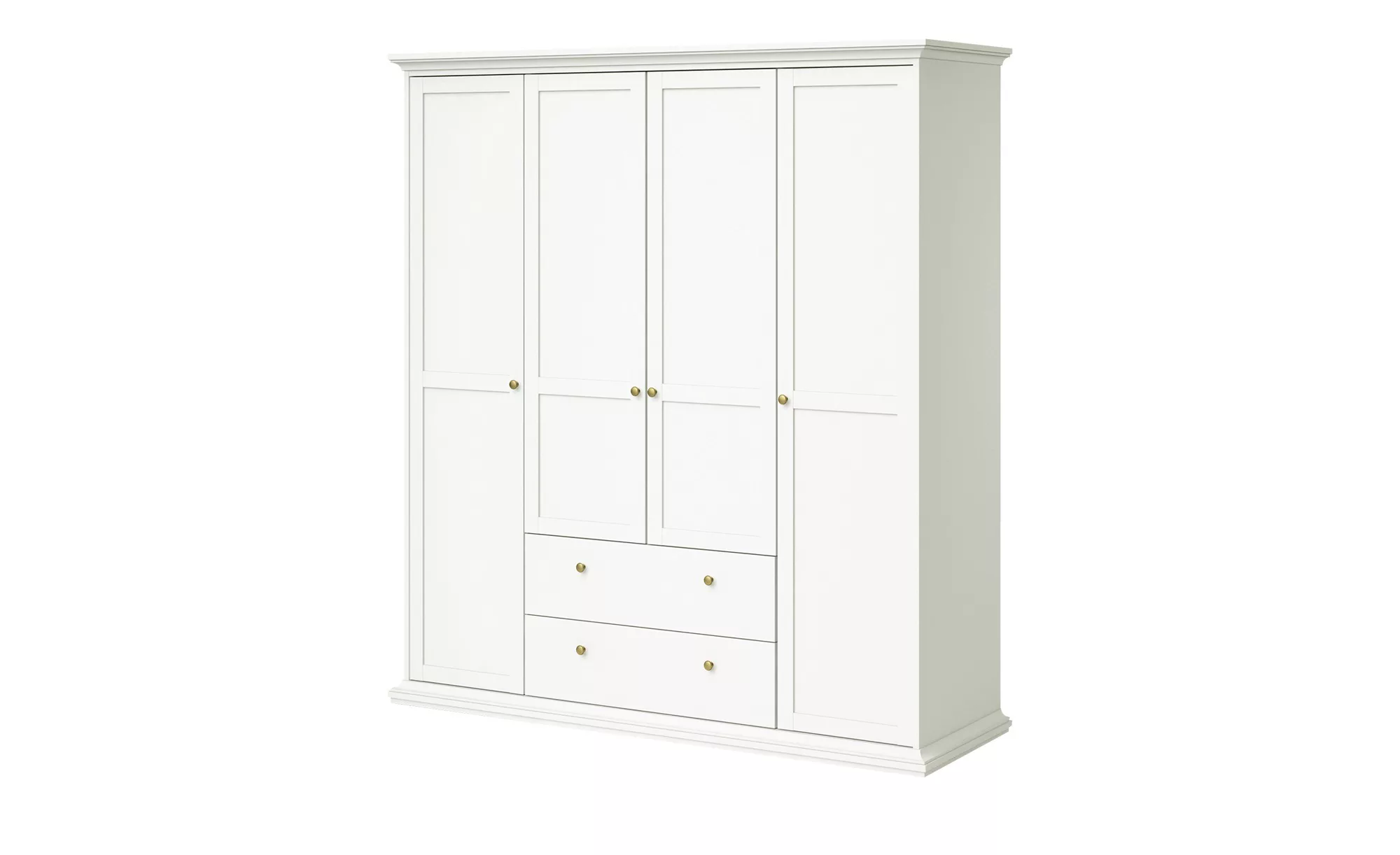 Drehtürenschrank  Paris - weiß - 182 cm - 201 cm - 61 cm - Sconto günstig online kaufen