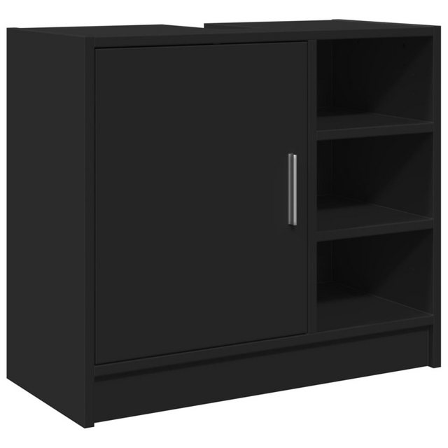 vidaXL Schrankmodule Waschbeckenunterschrank Schwarz 63x29x55 cm Holzwerkst günstig online kaufen