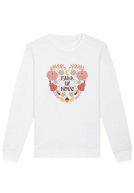 F4NT4STIC Sweatshirt Fall in love heart Premium Qualität günstig online kaufen