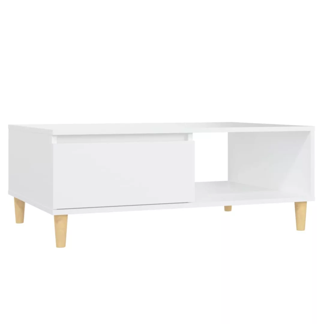 Couchtisch Weiß 90x60x35 Cm Spanplatte günstig online kaufen