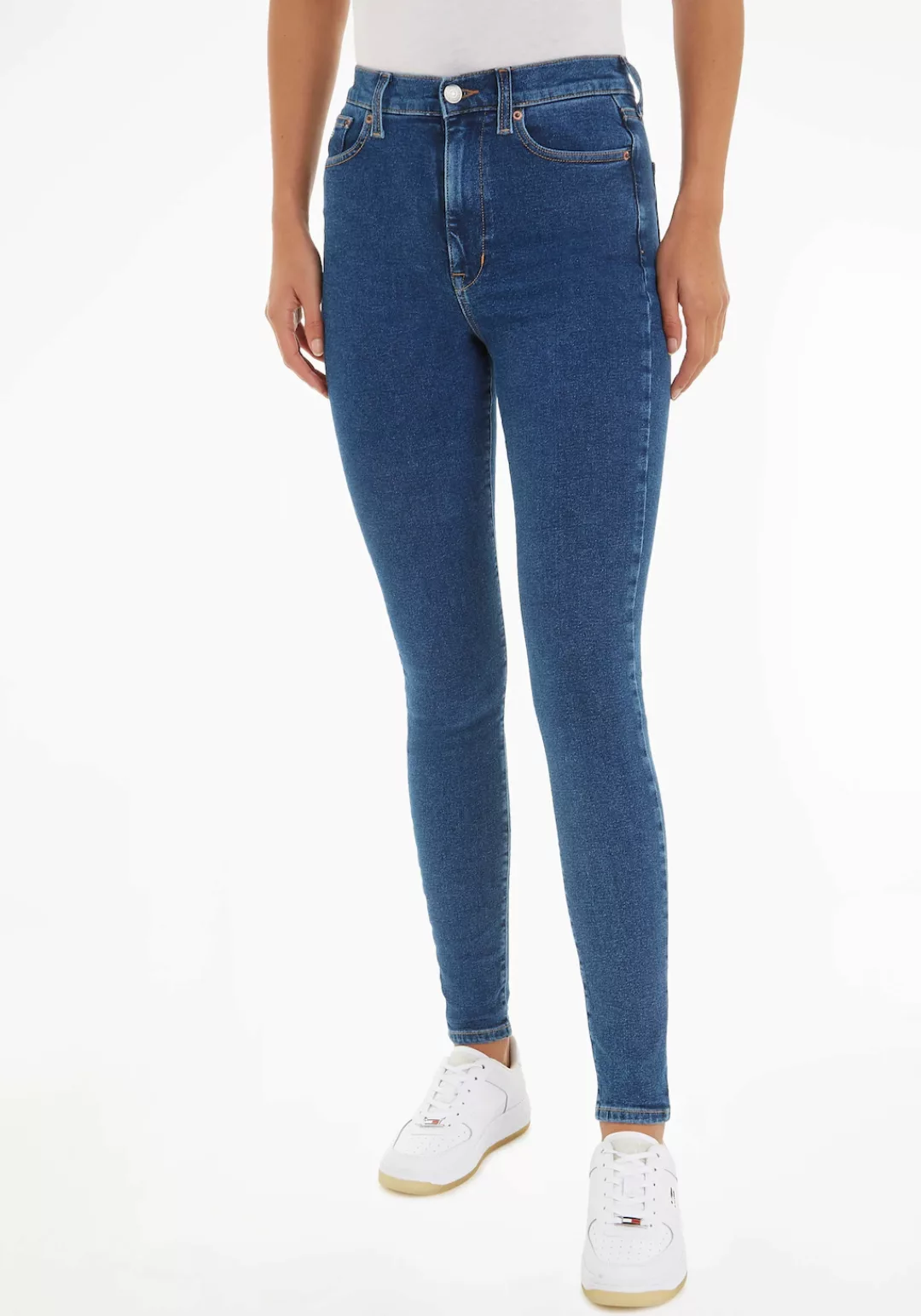 Tommy Jeans Skinny-fit-Jeans Jeans SYLVIA HR SSKN CG4 mit Logobadge und Lab günstig online kaufen
