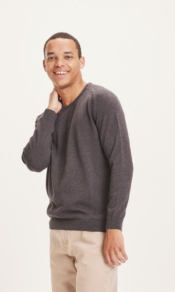 Pullover - Field O-neck Long Stable Knit - Aus Pima-biobaumwolle günstig online kaufen