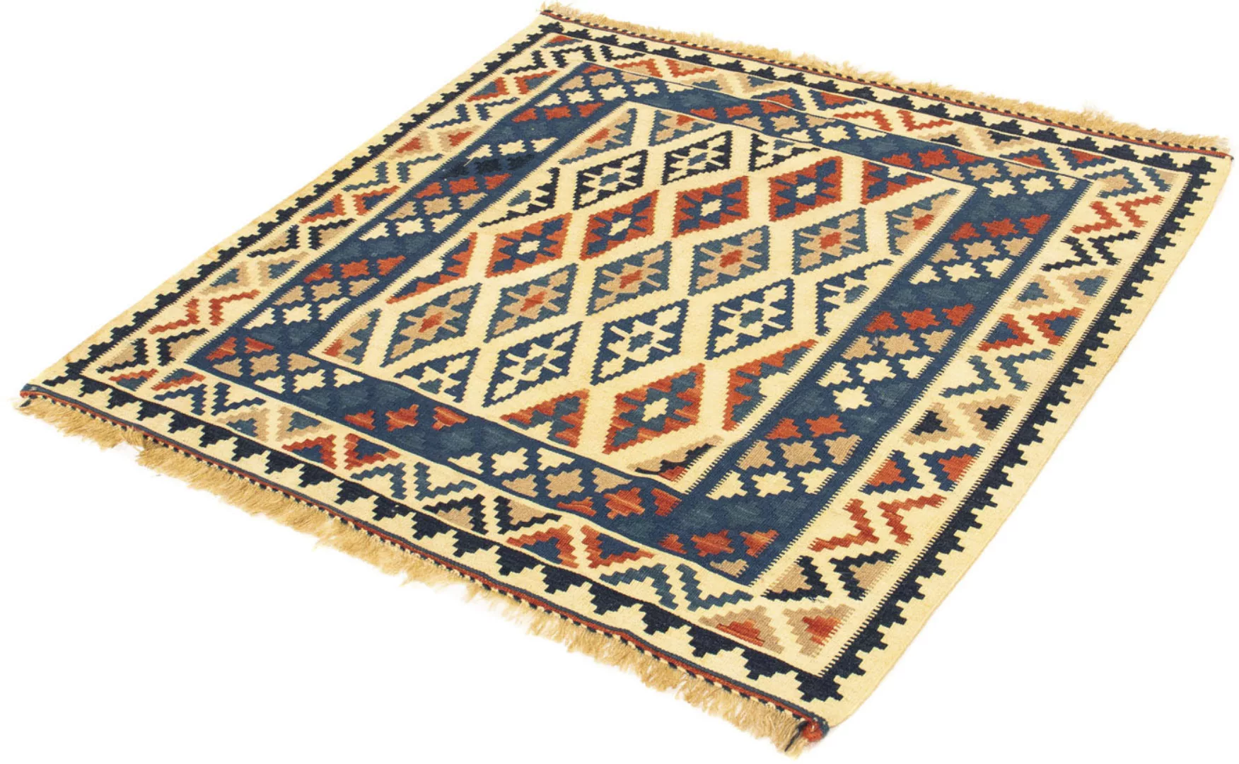 morgenland Wollteppich »Kelim - Oriental quadratisch - 100 x 100 cm - beige günstig online kaufen