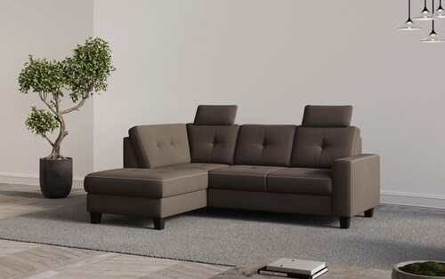 Places of Style Ecksofa »Varese«, Kreuznaht in beige günstig online kaufen