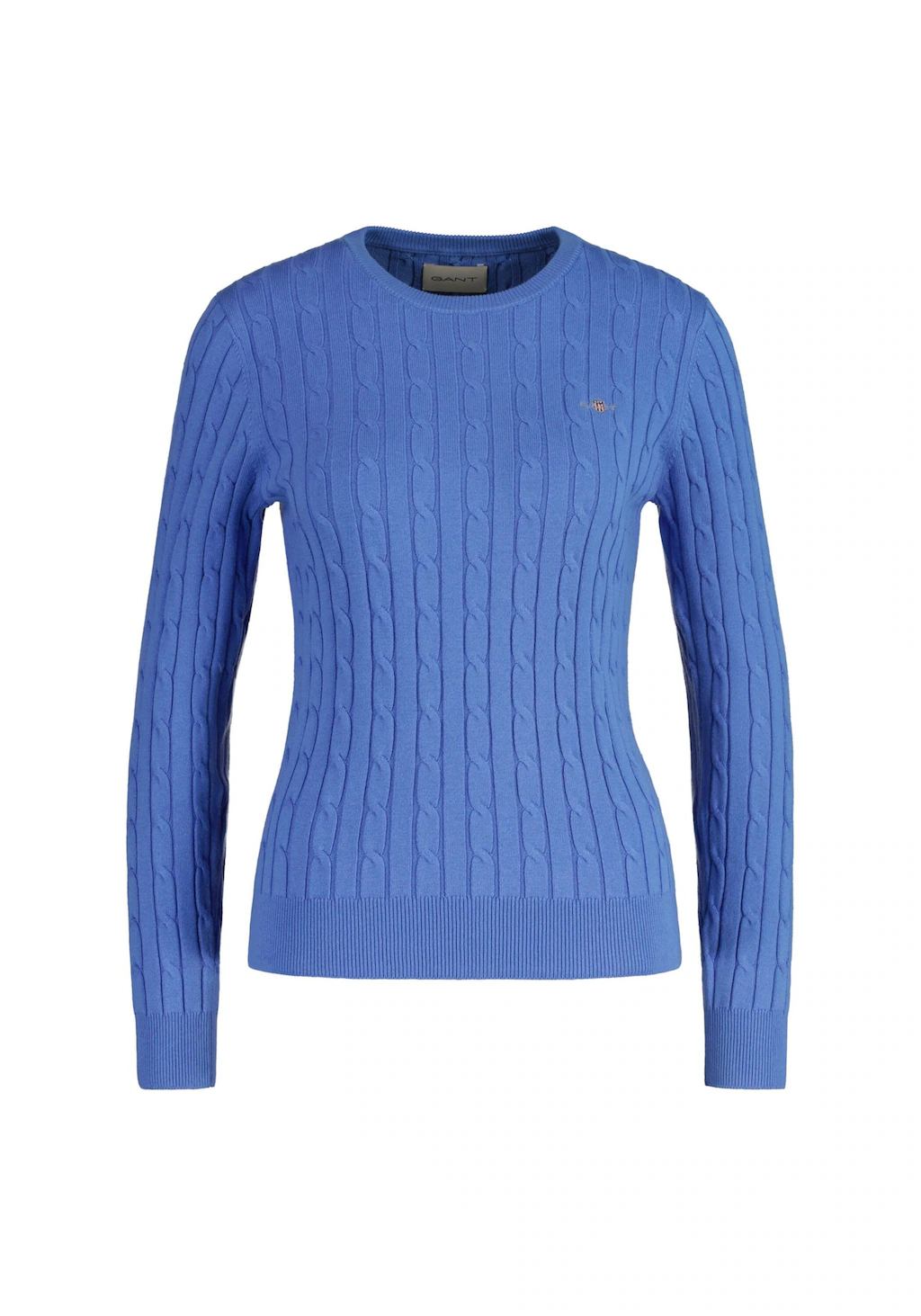 Gant Sweater "Strickpullover STRETCH COTTON CABLE C-NECK" günstig online kaufen