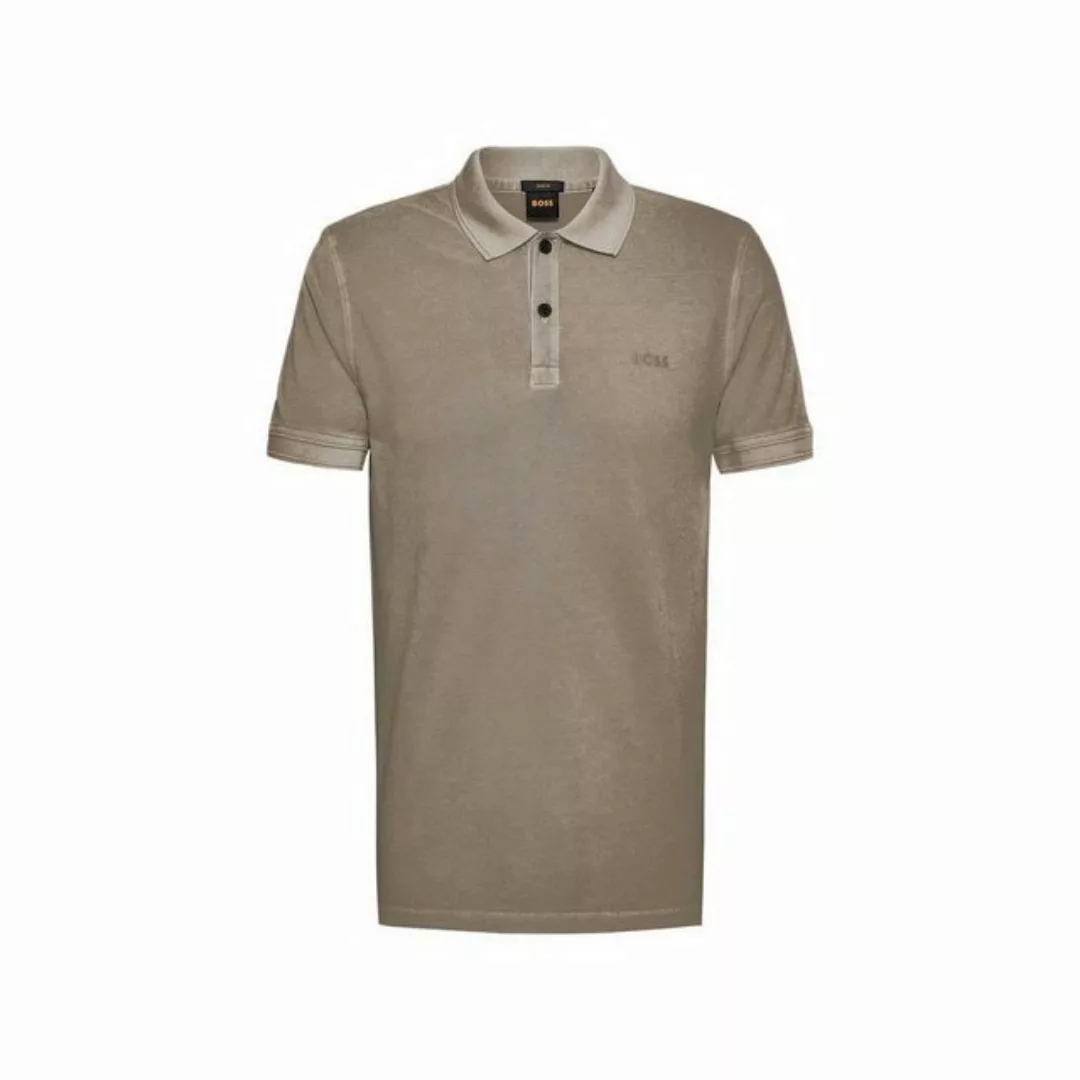 HUGO Poloshirt beige passform textil (1-tlg) günstig online kaufen